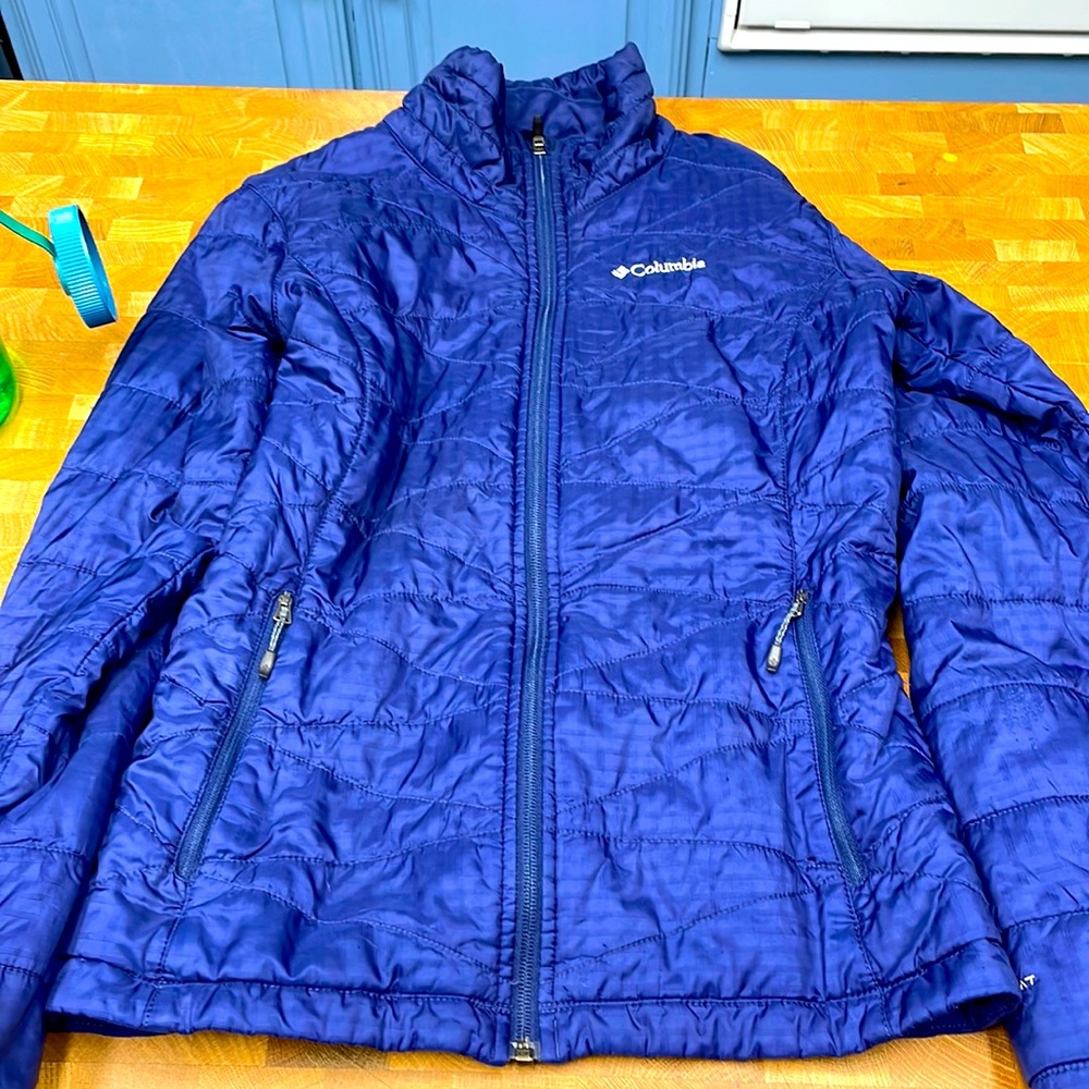 Medium Columbia Omni heat jacket high quality bluish purple